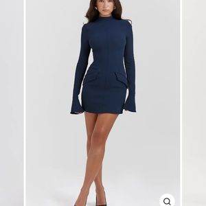 Elegant Navy Mini Dress
